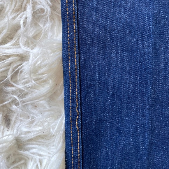 Vintage 1980s dark denim high rise straight leg pants - Picture 15 of 16